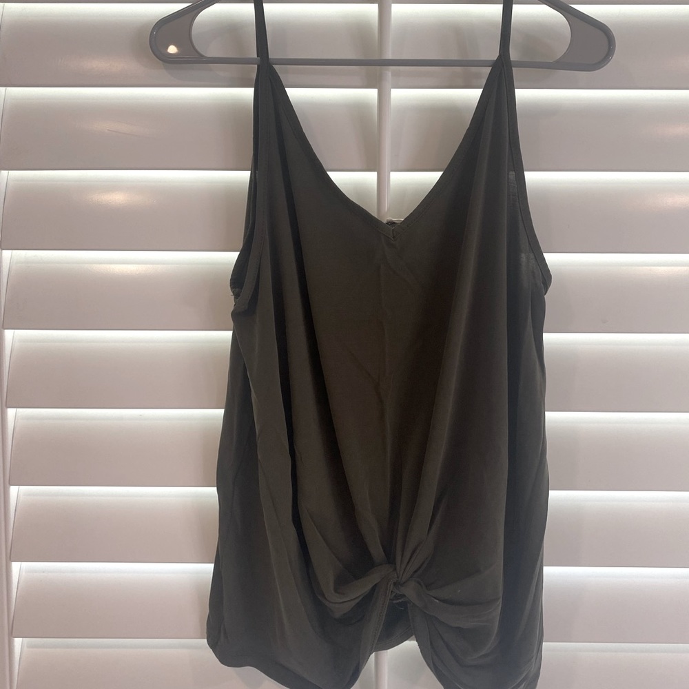Olive green tank top. Size M.